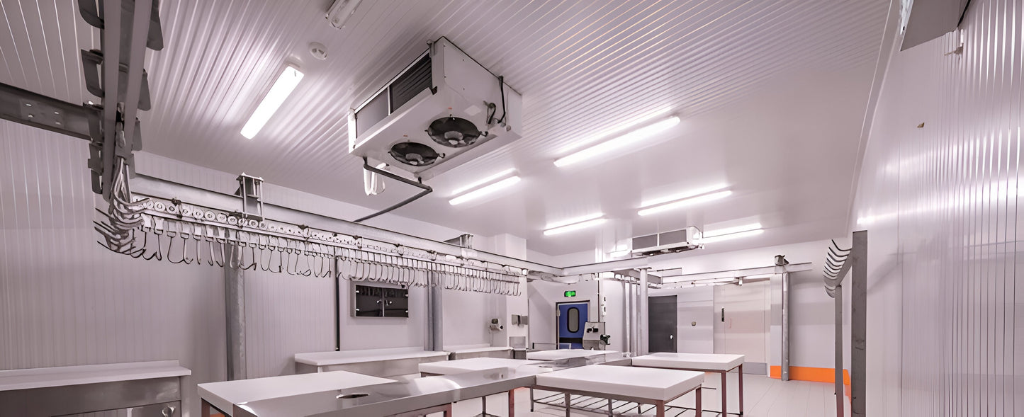 VT Series - LED Waterproof Linear Vapor Light | IP66 Rated Commercial Industrial Lighting | Adjustable Wattage & CCT | 0-10V Dimmable