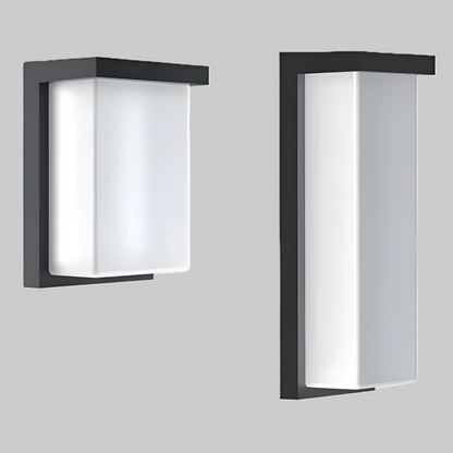 Outdoor LED Wall Sconce – CCT Selectable 3000K/4000K/5000K,Black, for Porch, Patio & Walkway