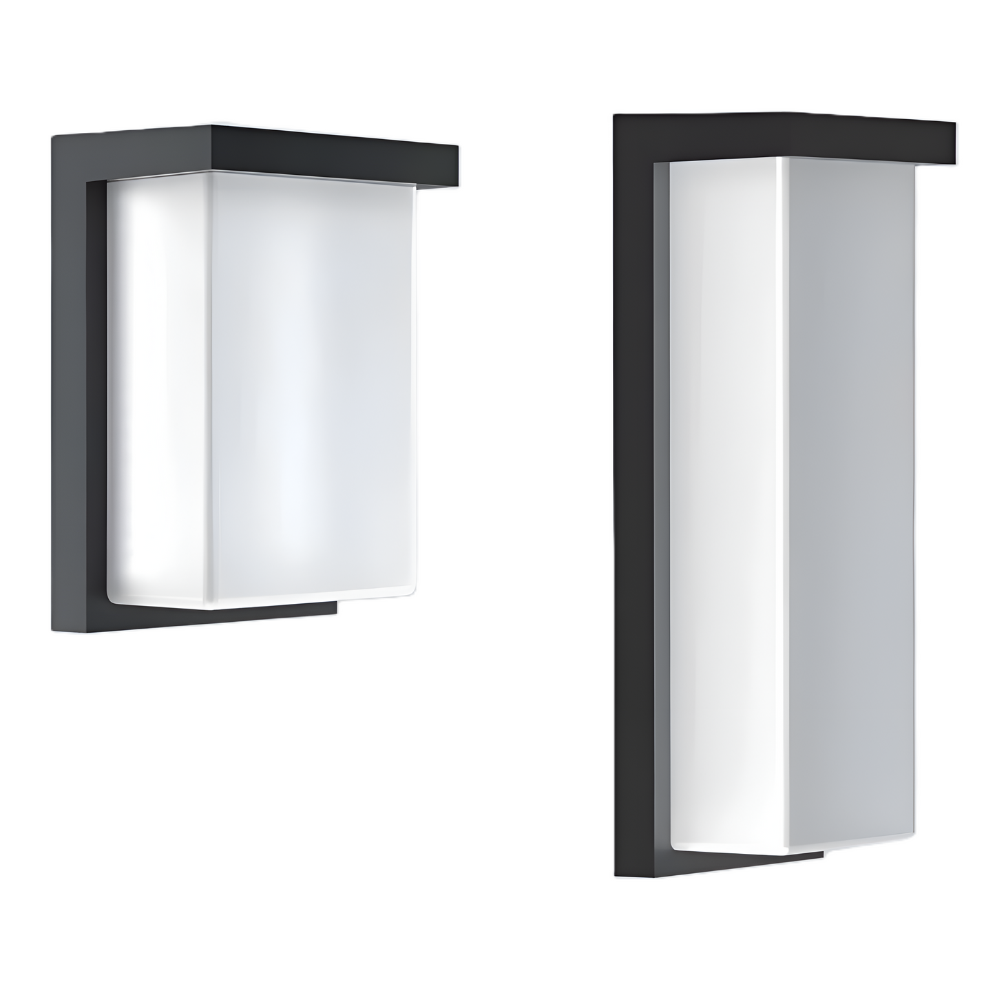 Outdoor LED Wall Sconce – CCT Selectable 3000K/4000K/5000K,Black, for Porch, Patio & Walkway