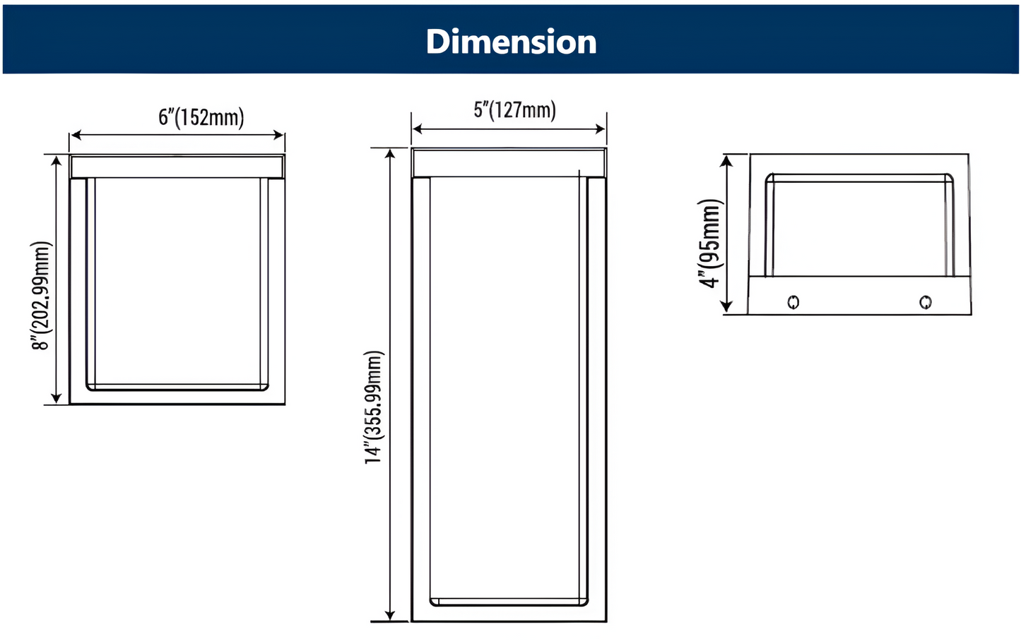 LED Outdoor Wall Sconce - WS Series (Ideal for Deck, Front door, Porches, Patios, Corridors, Walkways)