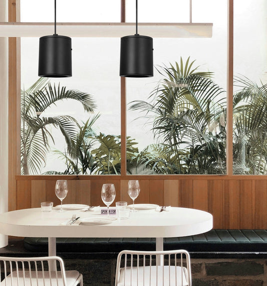6-Pack LED Pendant Cylinder Light- pefect for Dining rooms, kitchen islands, stairwells, and more