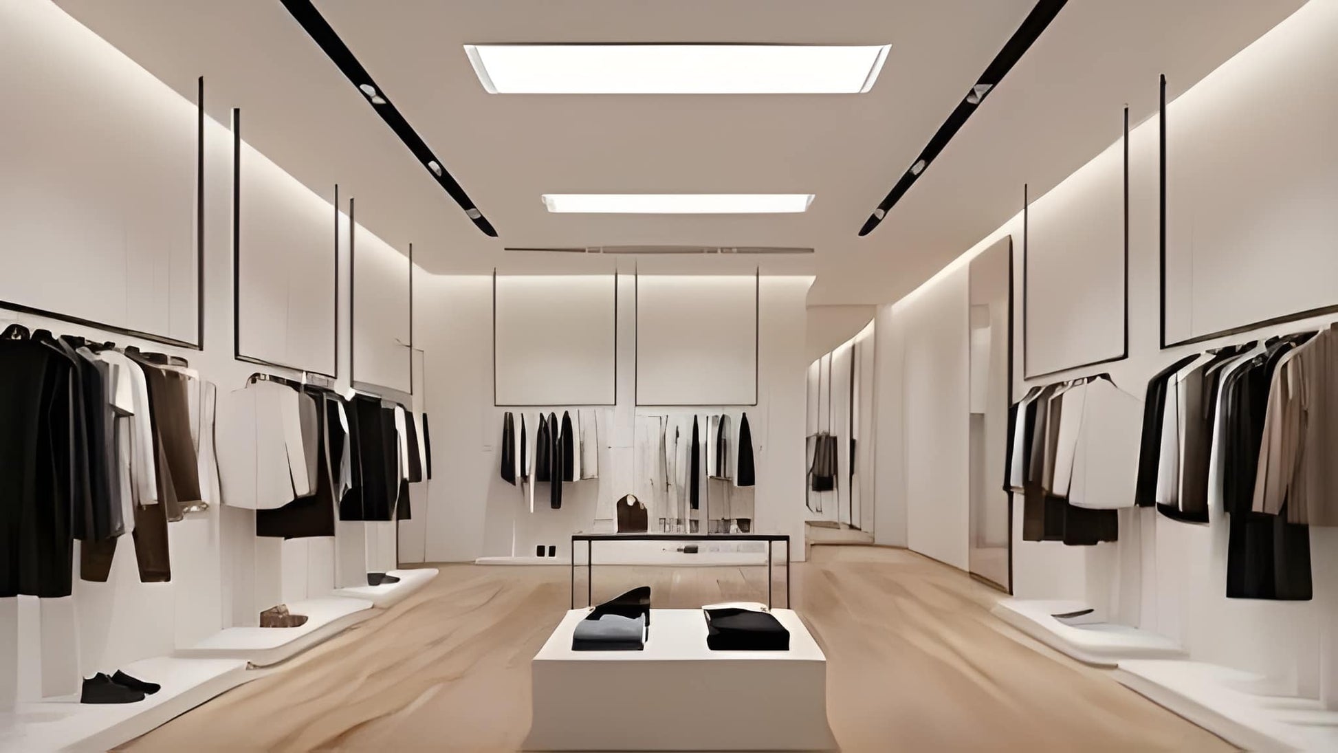 LED Back-Lit Panel Light PB2 Series installed in retail store, creating bright, uniform lighting for products and shoppers