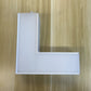 L-shaped connector for linking LED linear lights into custom layouts