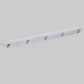 4ft LED waterproof linear vapor tight light fixture, IP66 rated commercial and industrial lighting for parking garages, warehouses, and wet locations, adjustable wattage and CCT, 0-10V dimmable