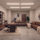 LED wraparound lights installed in a home office for bright, comfortable workspace lighting
