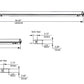 LS8060-Tunable LED Linear Strip Wattage Selectable, 0-10V Dimmable, 120-277V Linkable Commercial Ceiling Light Fixture, DLC Listed, UL Damp Location Rated,