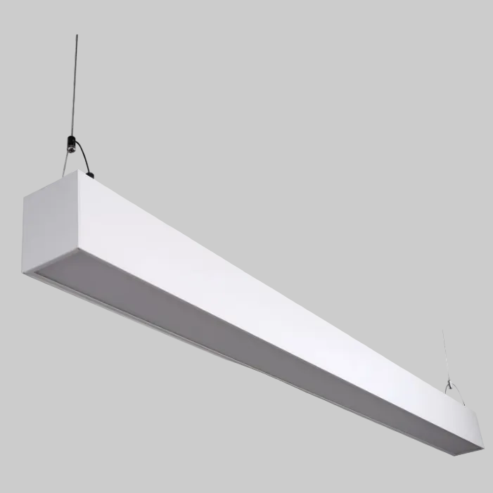 Modern LED linear pendant light with up and down lighting