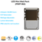 LED Mini Wall Pack - MWP Series (Ideal for Deck, Front Door, Porche, Patio, Corridor, Walkway)