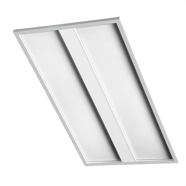 2x4 LED architectural recessed panel light PB03A Series featuring selectable wattage, selectable color temperature, dimmable commercial LED ceiling fixture