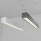 Modern LED Linear Pendant Light with Up & Down Lighting, Adjustable 3CCT, 0-10V Dimmable, Linkable Commercial Hanging Light Fixture