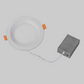 BFDL Series - Slim Baffle LED Recessed Downlight – Ultra-Thin Canless Ceiling Light, 5CCT Selectable (2700K–5000K), IC Rated, Edge-Lit, Energy Star & ETL Listed, CRI 90+, No Housing Required