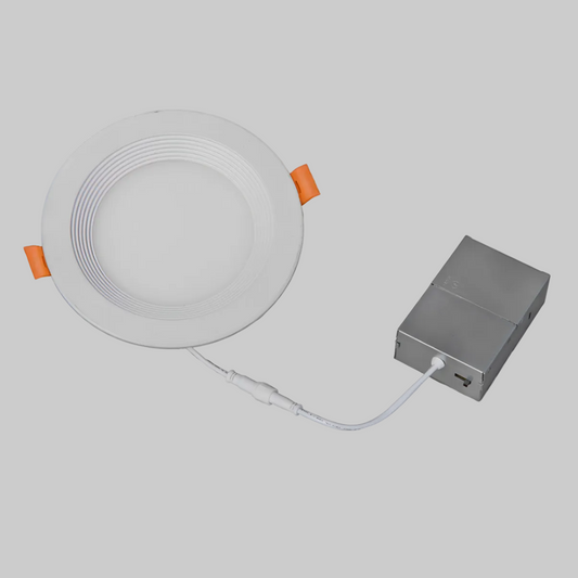 BFDL Series - Slim Baffle LED Recessed Downlight – Ultra-Thin Canless Ceiling Light, 5CCT Selectable (2700K–5000K), IC Rated, Edge-Lit, Energy Star & ETL Listed, CRI 90+, No Housing Required