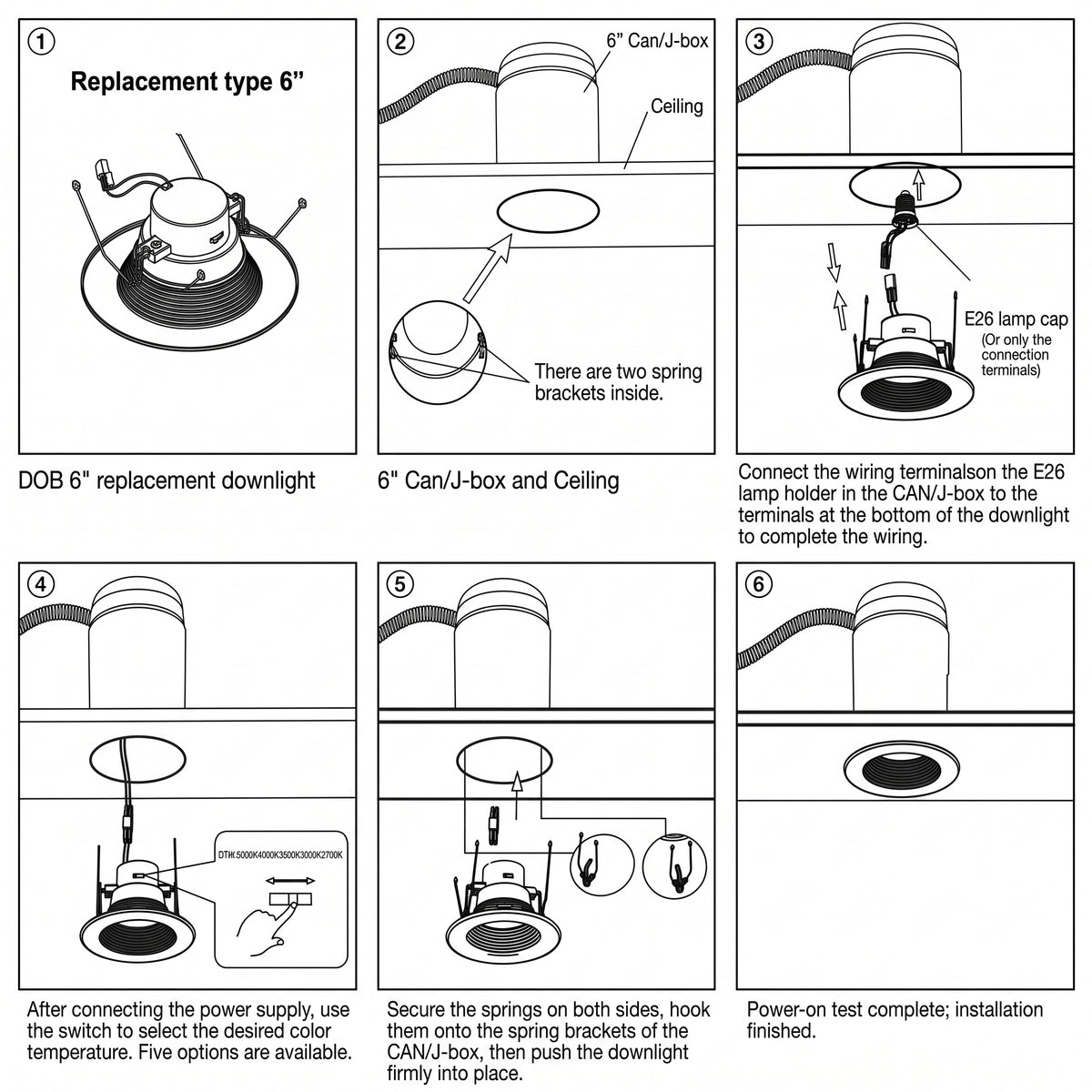 LED Recessed Downlight | Adjustable CCT Recessed Ceiling Light (RPDL Series)